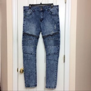 CJ Black Premium Moto Jeans Size 36/32